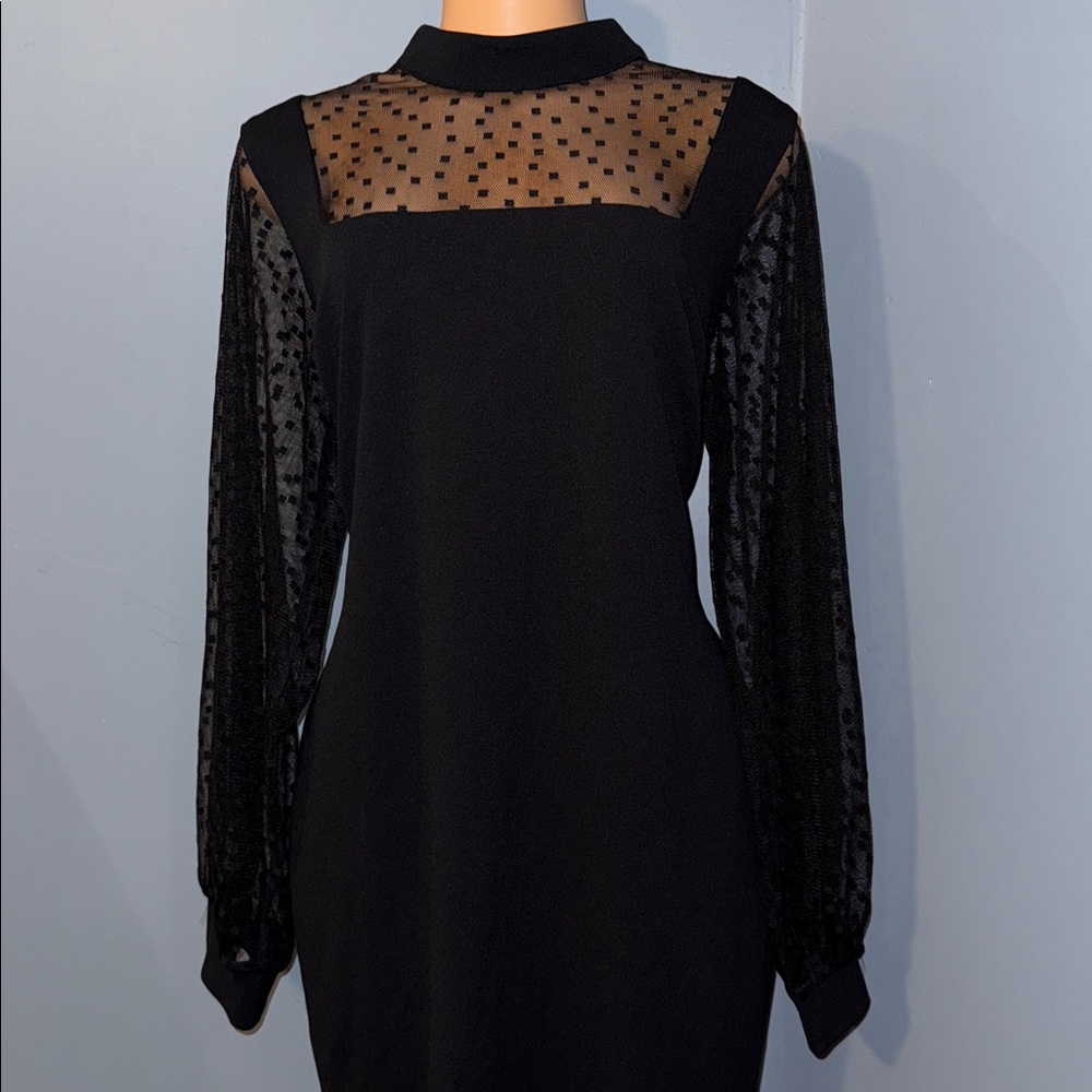 Stylish Ashley Stewart Dress with Lace Details - Size 14/16W - Picture 2 of 7